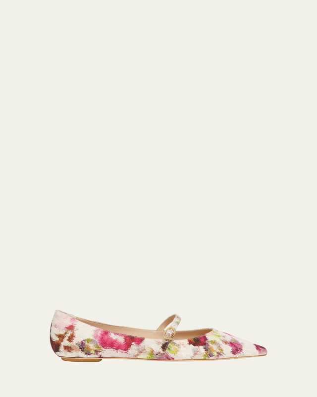 Emilia Abstract Mary Jane Ballerina Flats